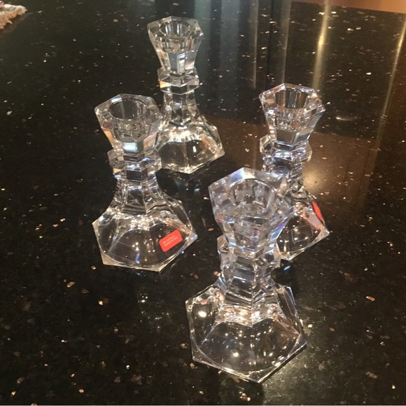 Two Crystal Towles candle stick holders (one set) - Picture 3 of 4